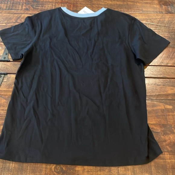 Love Tribe Black 'Friends' Tee with Blue Trim - Picture 3 of 6